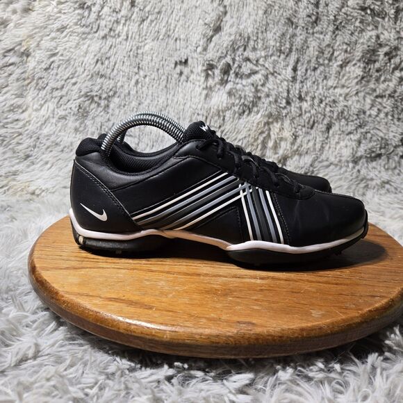 Nike Delight Women Size 9.5 Leather Golf Shoe Soft Spike Black Cleat B418355-010 - Picture 12 of 12